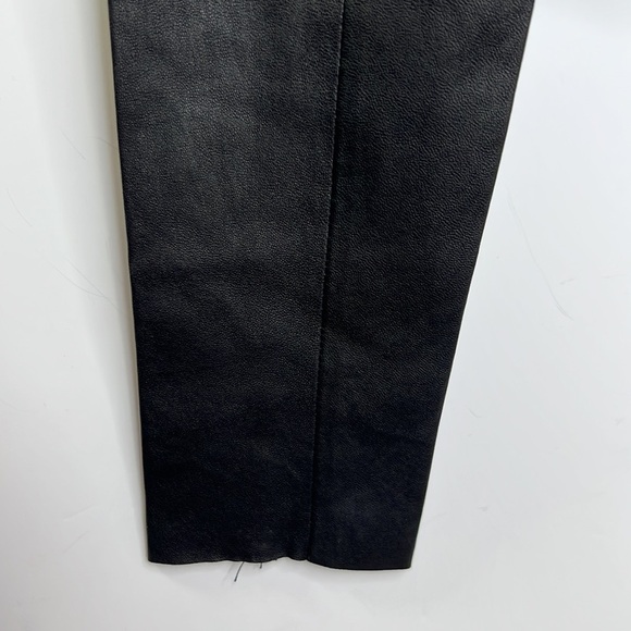 R13 JAPANESE DENIM KNEE CHAPS SHREDDED BLACK  & LEATHER SZ 24 - Picture 7 of 12